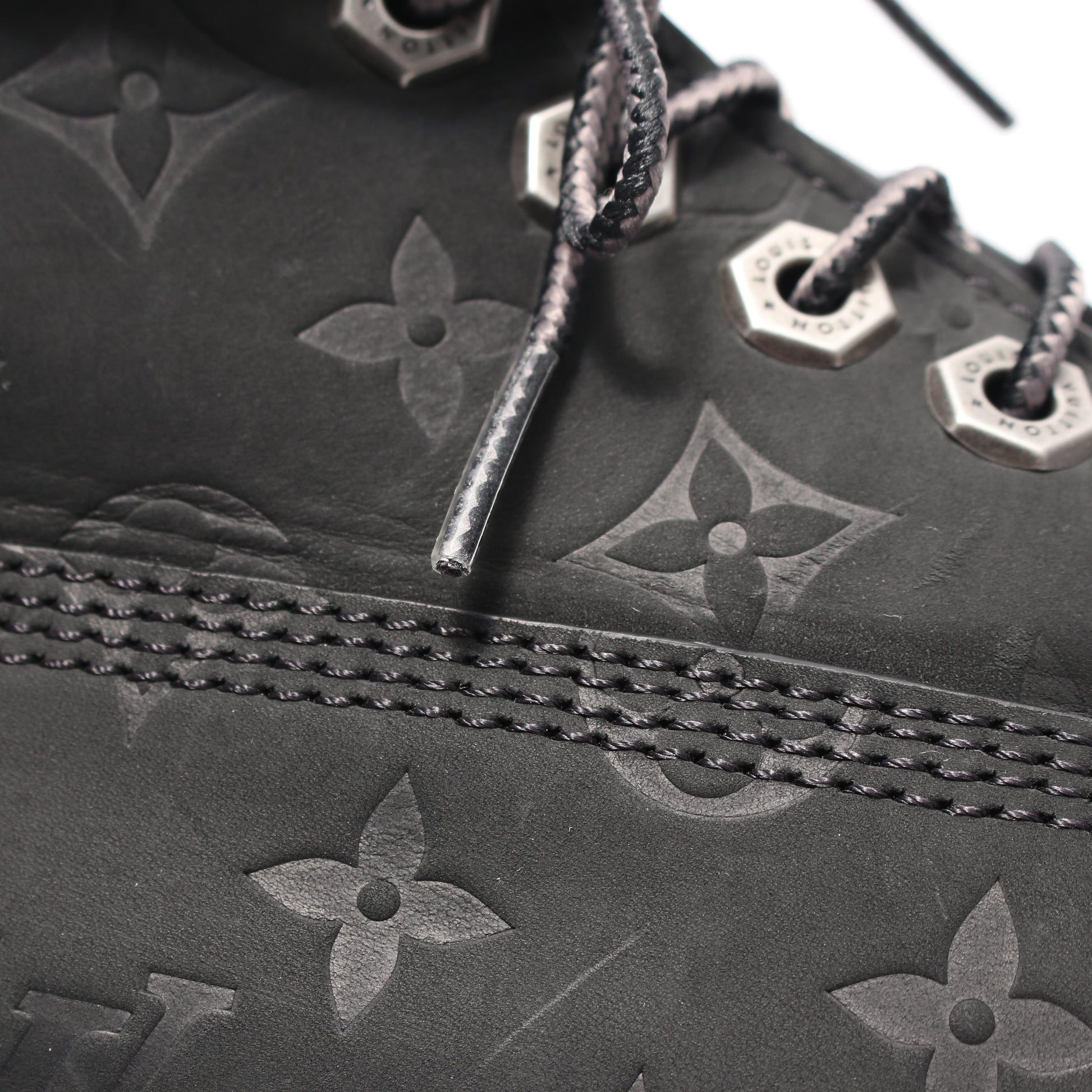 LV × Timberland 6-IN アンクルブーツ ノワール ショート ブーツ ヌバック レザー ブラック ルイヴィトン シューズ LOUIS VUITTON