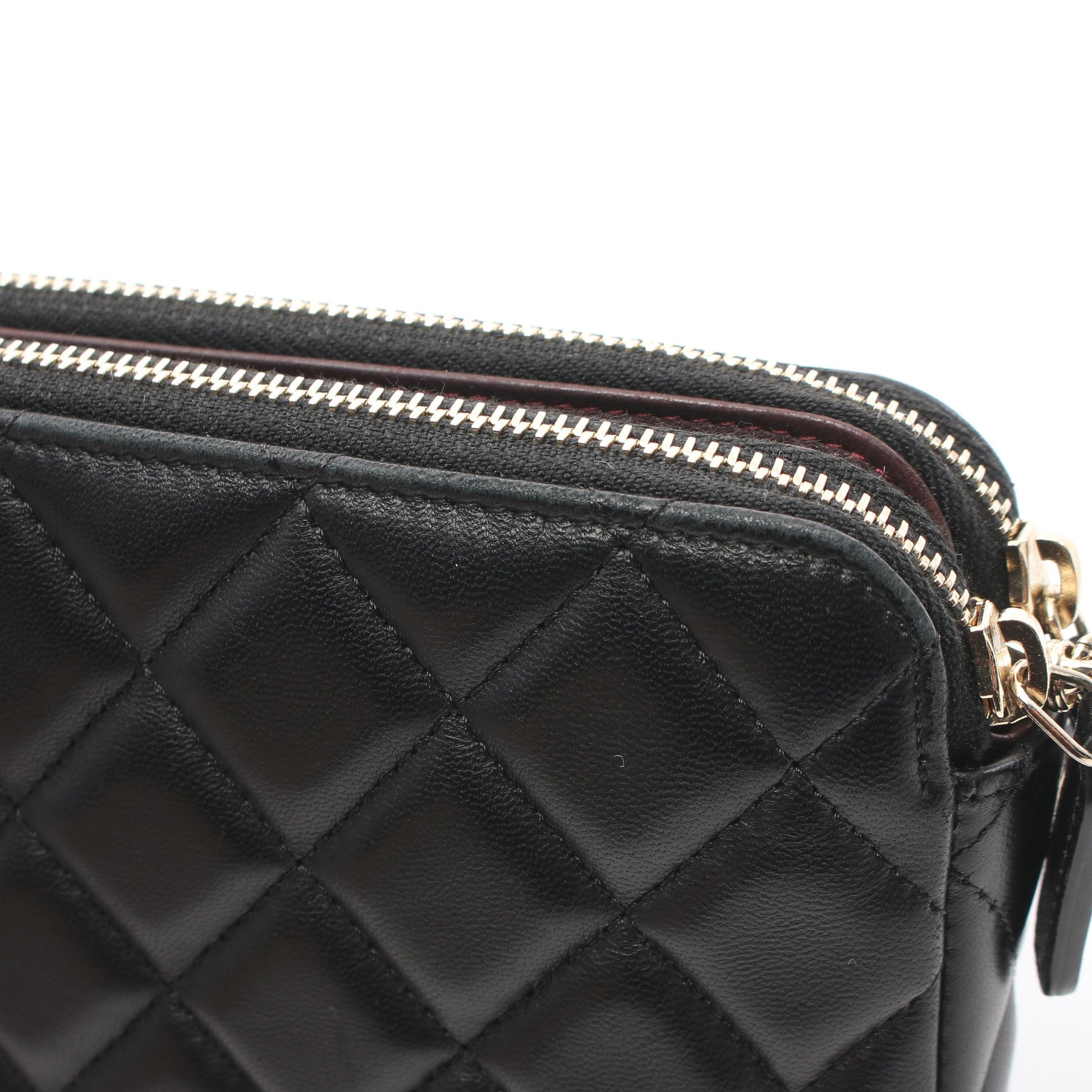 チェーンウォレット ラムスキン ブラック ゴールド金具 シャネル バッグ CHANEL