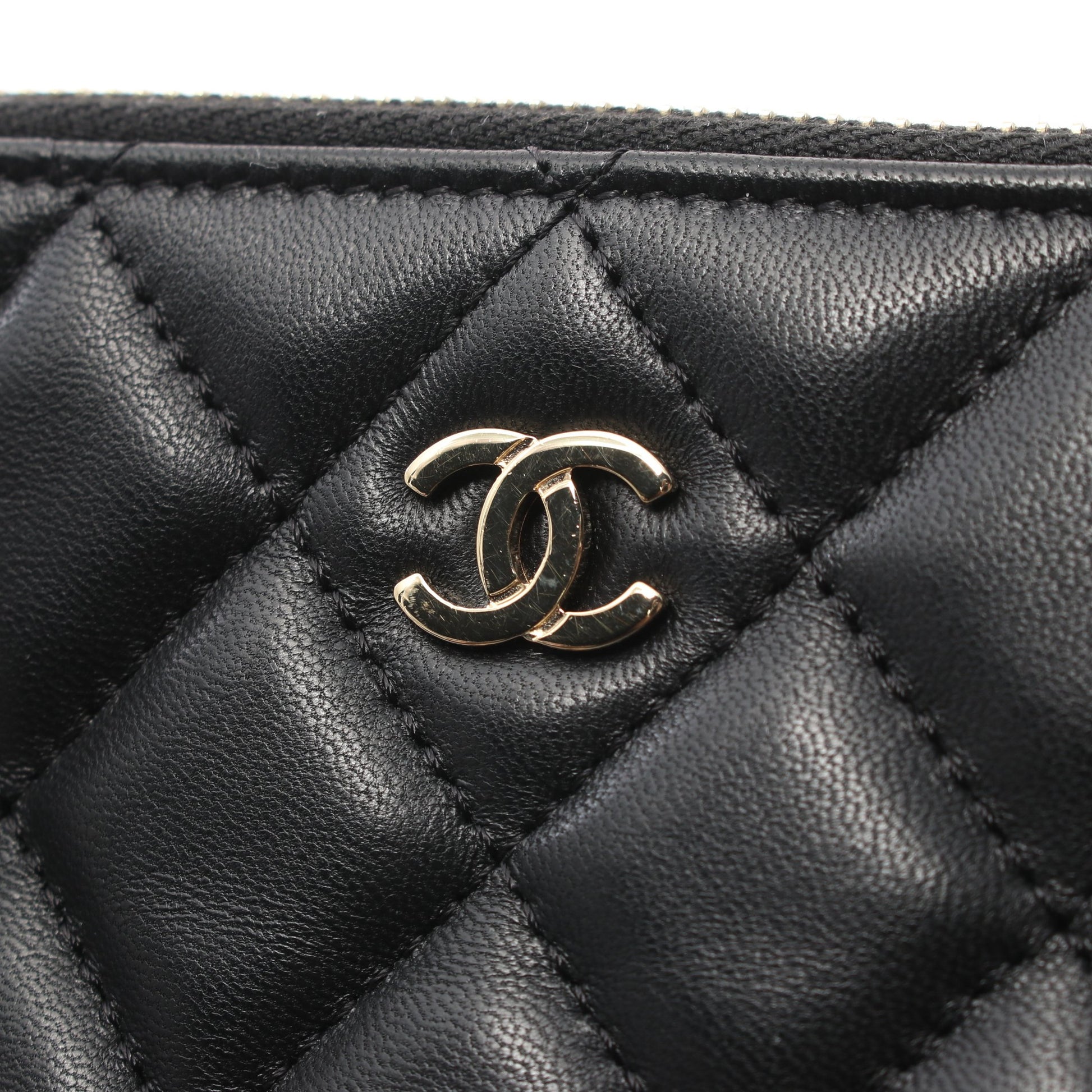 チェーンウォレット ラムスキン ブラック ゴールド金具 シャネル バッグ CHANEL