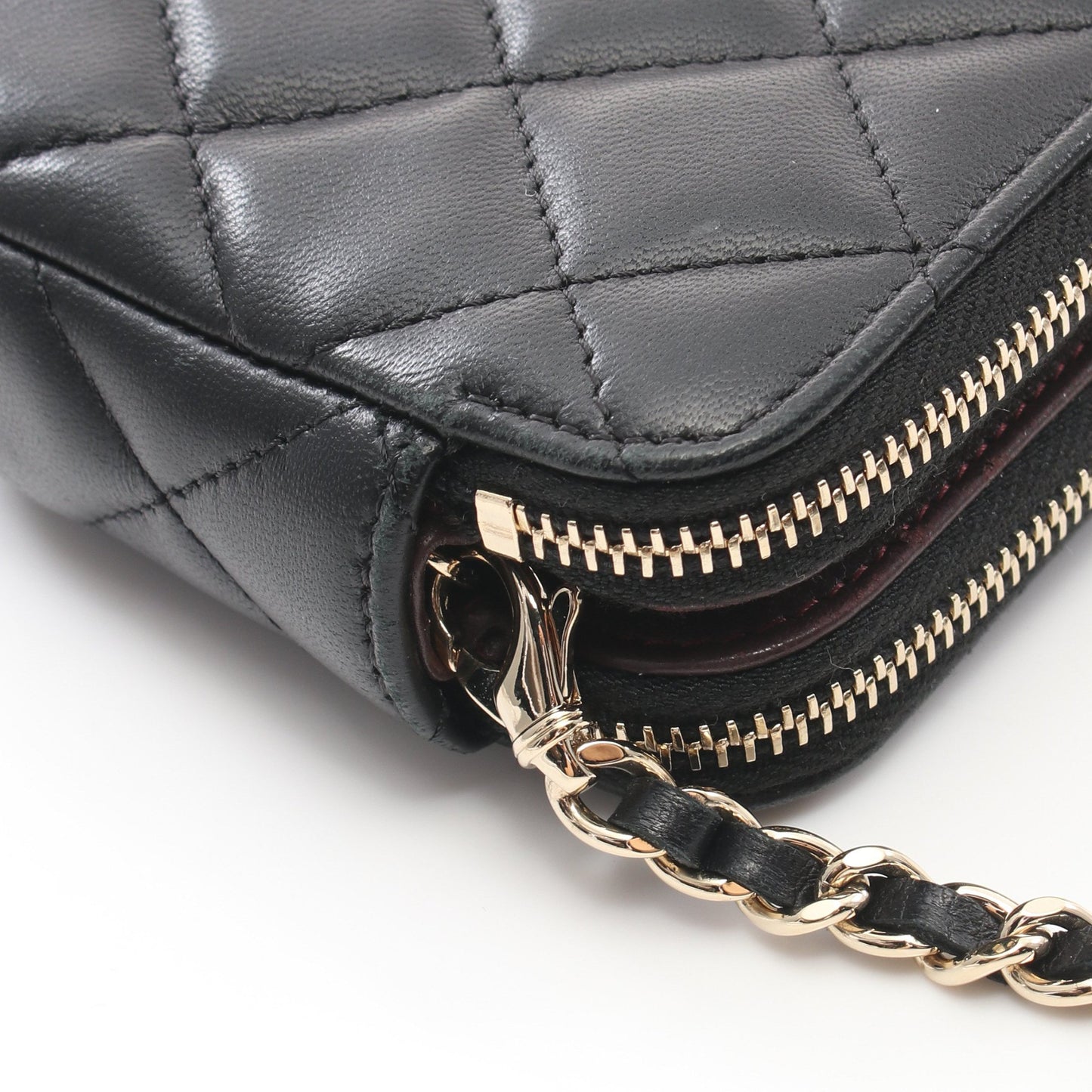 チェーンウォレット ラムスキン ブラック ゴールド金具 シャネル バッグ CHANEL