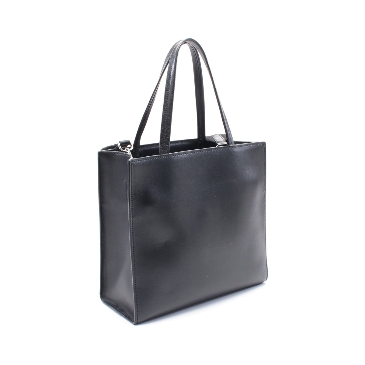 SOFT CALF トライアングルロゴ ハンドバッグ トートバッグ エンボス 