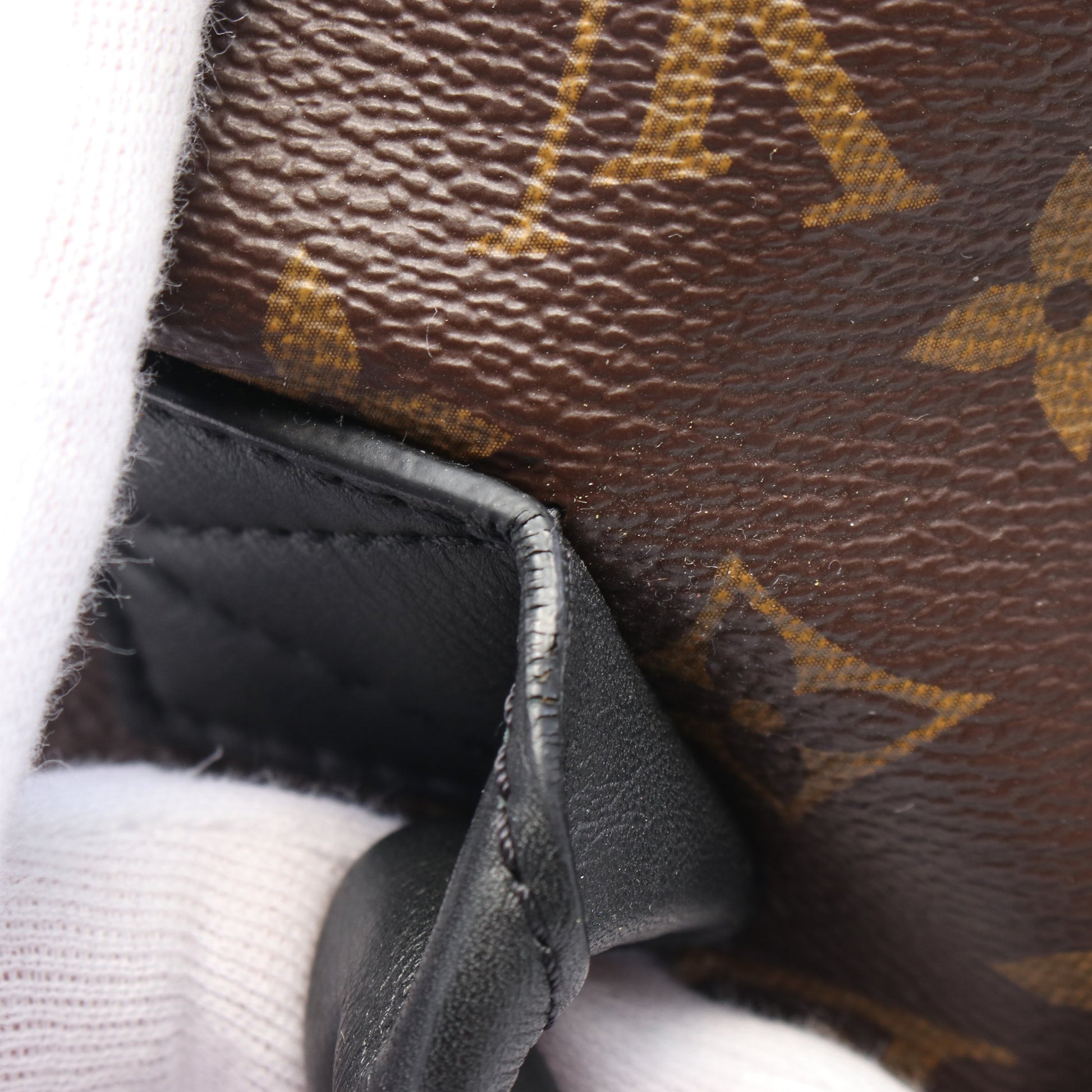 パームスプリングス バックパックMM モノグラム リュックサック PVC レザー ブラウン ルイヴィトン バッグ LOUIS VUITTON