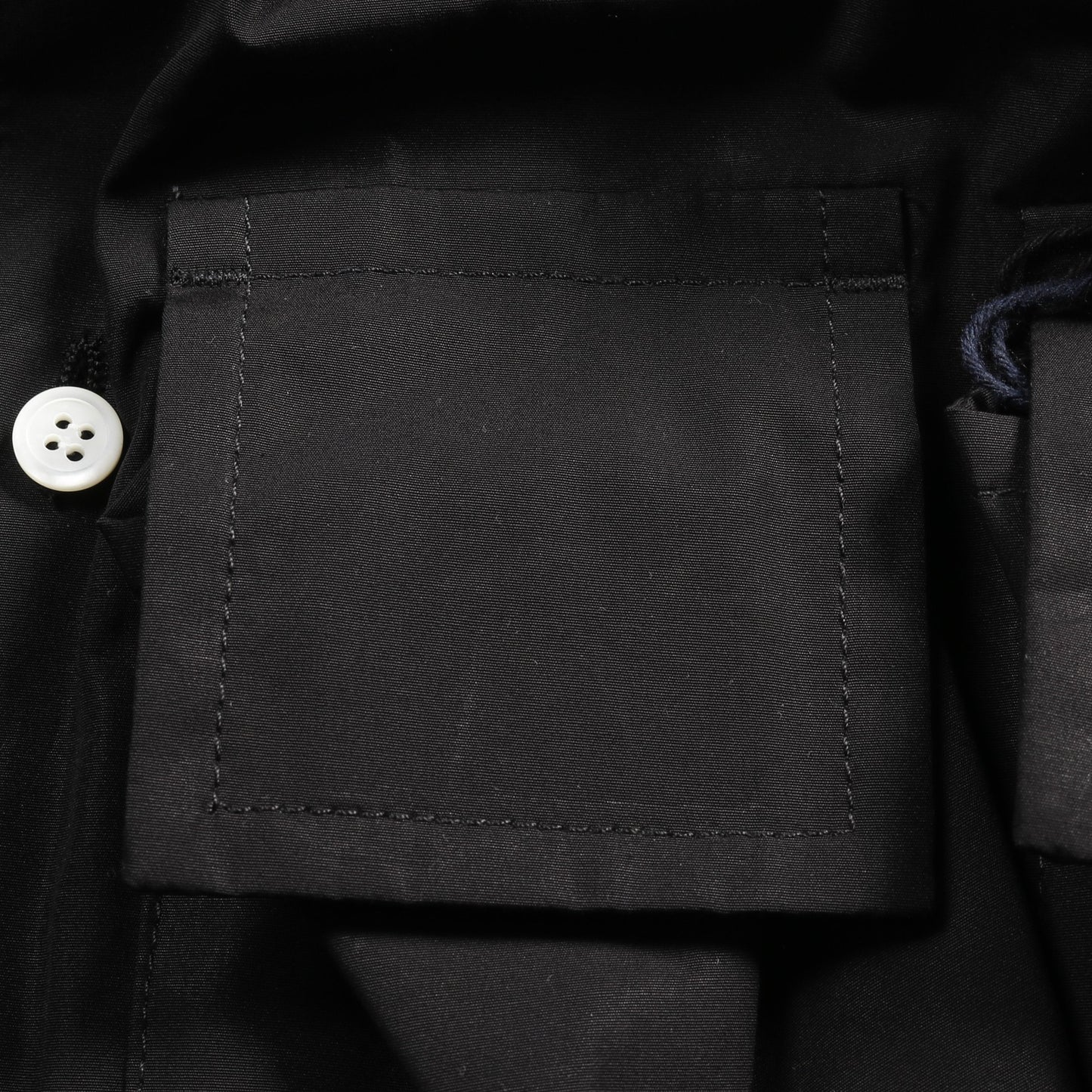 シングルブレスト マルチポケット シャツジャケット シャツ コットン ブラック プラダ トップス PRADA