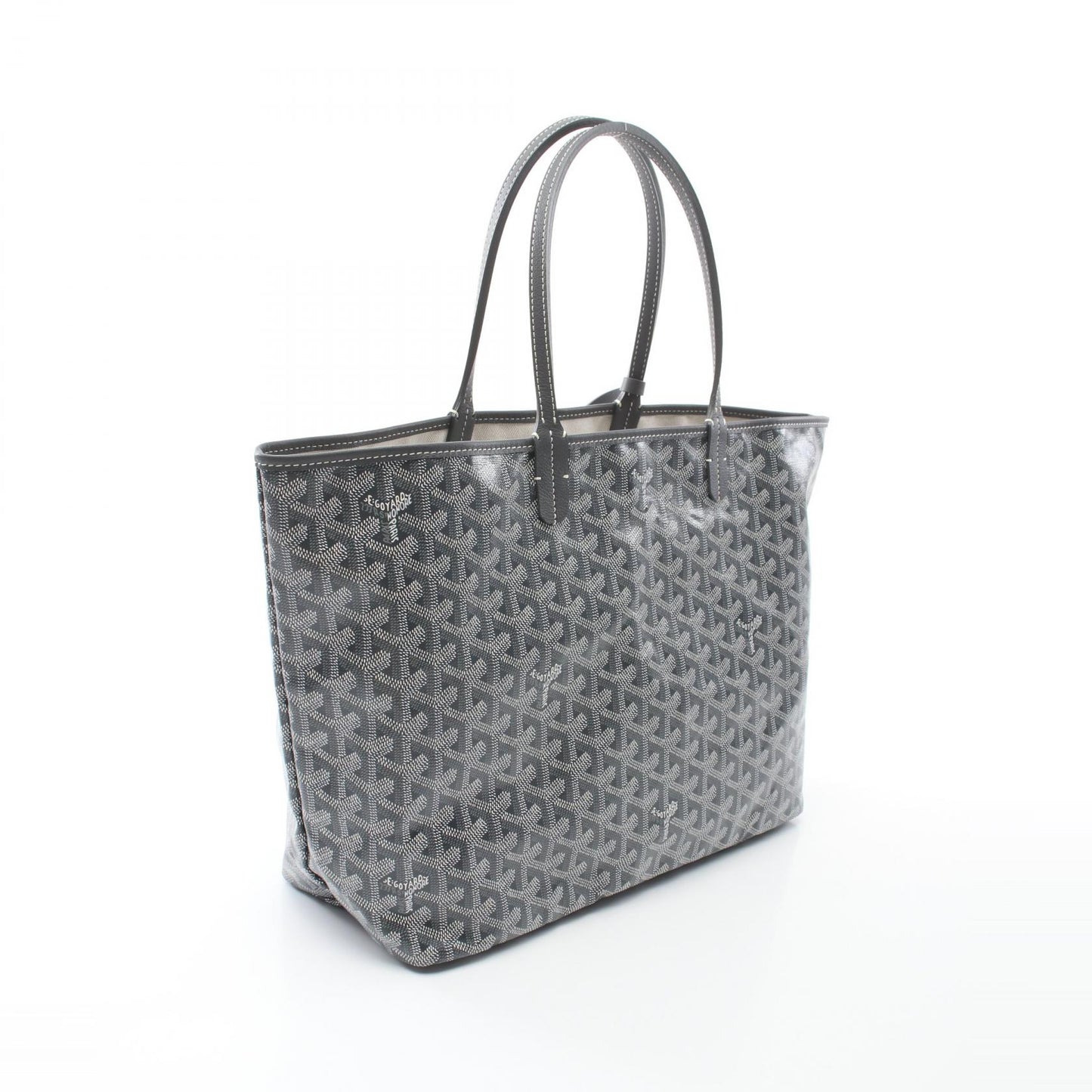 サンルイPM ハンドバッグ トートバッグ コーティングキャンバス レザー グレー マルチカラー ゴヤール バッグ GOYARD