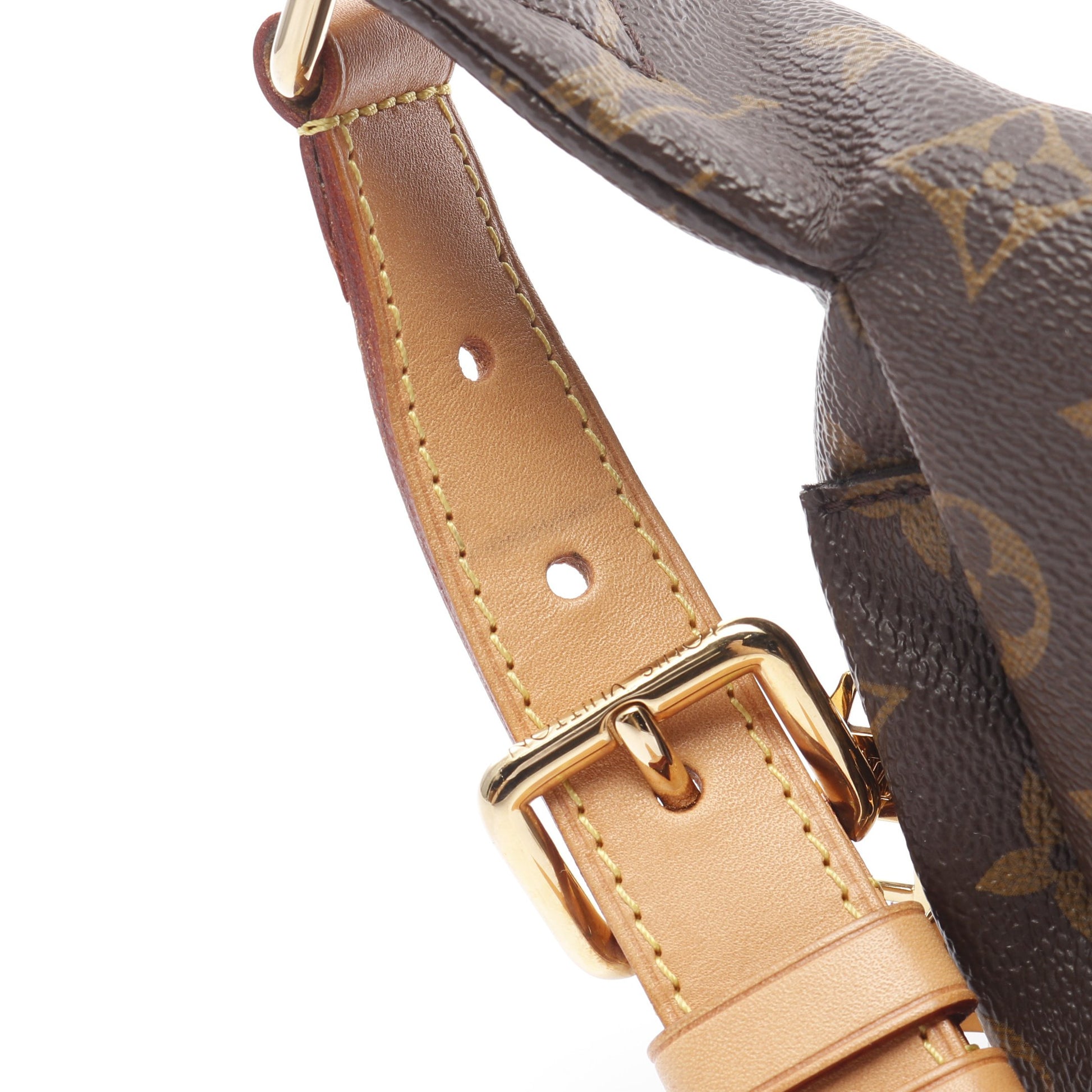 バムバッグ モノグラム ボディバッグ ウエストバッグ PVC レザー ブラウン ルイヴィトン バッグ LOUIS VUITTON