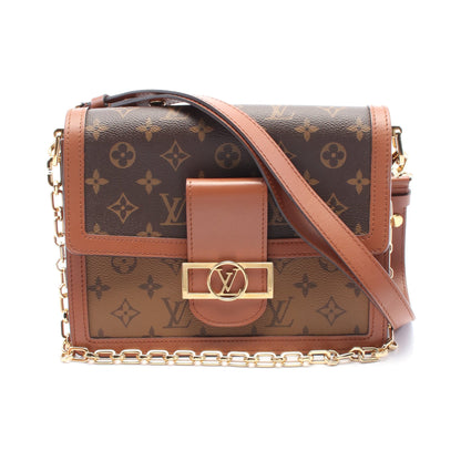 ドーフィーヌMM モノグラムリバース チェーンショルダーバッグ PVC レザー ブラウン 2WAY ルイヴィトン バッグ LOUIS VUITTON