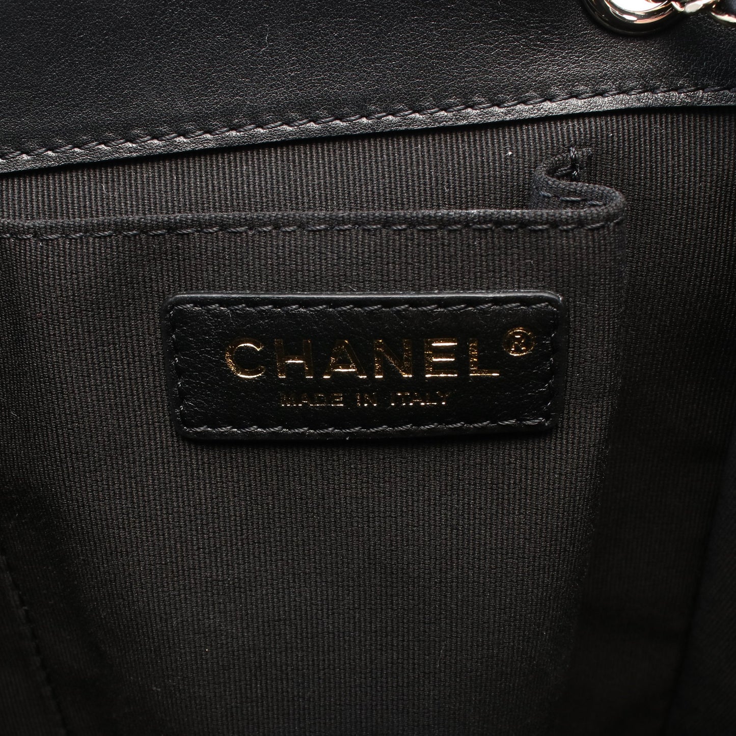 マトラッセ バックパック リュックサック ラムスキン ブラック ゴールド金具 シャネル バッグ CHANEL