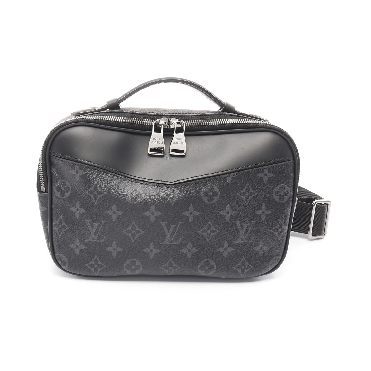 バムバッグ モノグラムエクリプス ボディバッグ ウエストバッグ PVC レザー ブラック ルイヴィトン バッグ LOUIS VUITTON