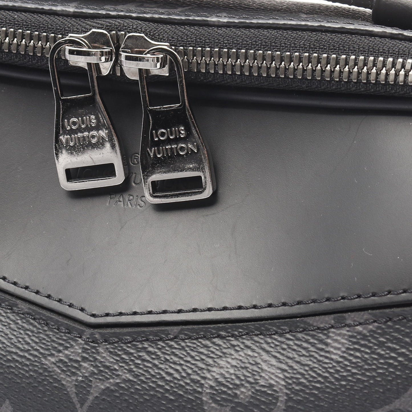 バムバッグ モノグラムエクリプス ボディバッグ ウエストバッグ PVC レザー ブラック ルイヴィトン バッグ LOUIS VUITTON