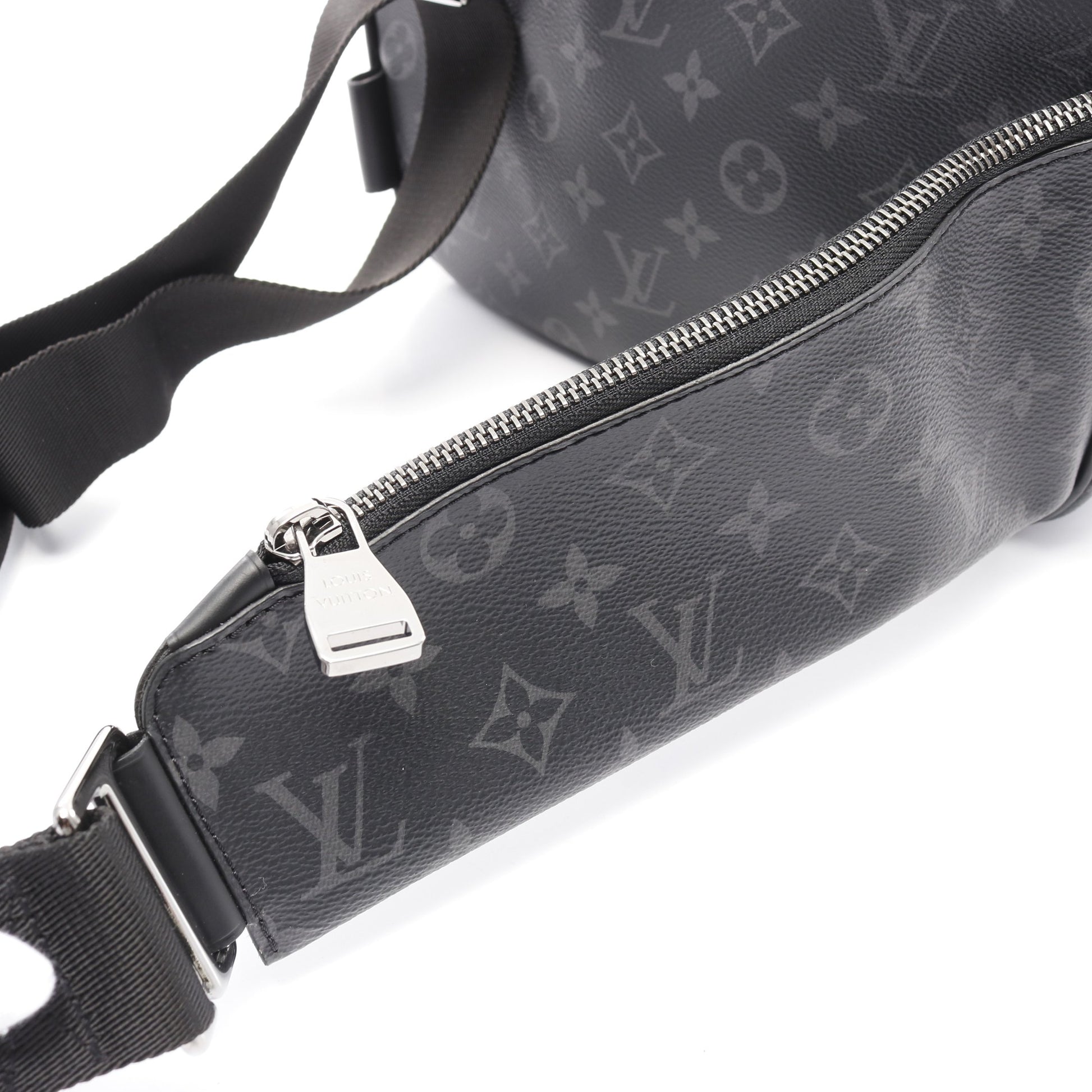 バムバッグ モノグラムエクリプス ボディバッグ ウエストバッグ PVC レザー ブラック ルイヴィトン バッグ LOUIS VUITTON