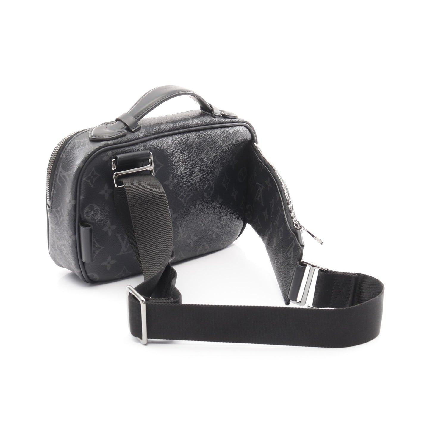 バムバッグ モノグラムエクリプス ボディバッグ ウエストバッグ PVC レザー ブラック ルイヴィトン バッグ LOUIS VUITTON