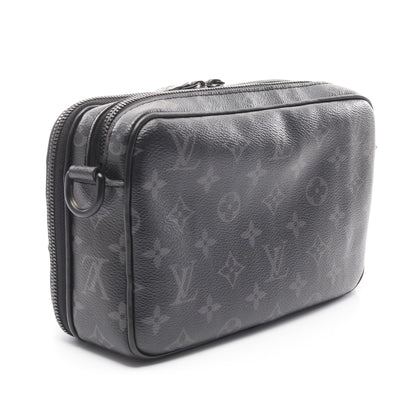 アルファ メッセンジャー モノグラムエクリプス ショルダーバッグ PVC レザー ブラック ルイヴィトン バッグ LOUIS VUITTON