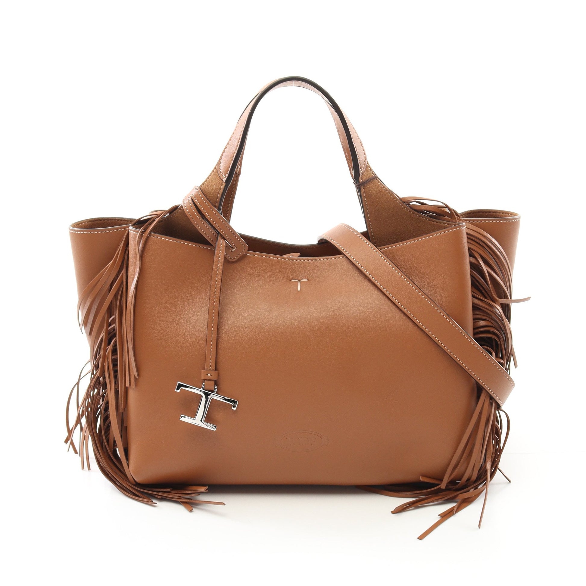 ハンドバッグ レザー ブラウン フリンジ 2WAY トッズ – RECLO 
