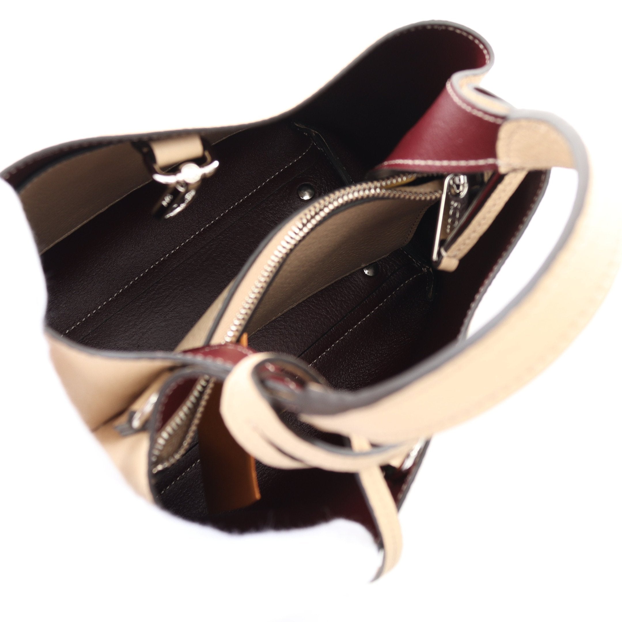 ハンドバッグ レザー ベージュ 2WAY トッズ – RECLO