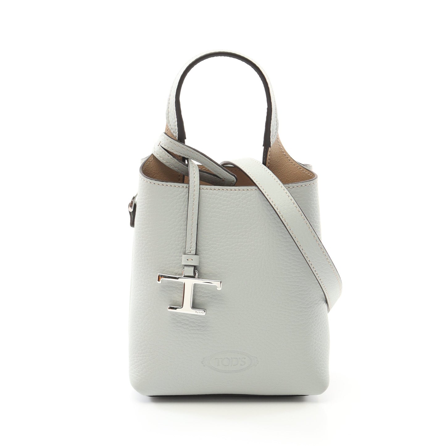 マイクロ ハンドバッグ レザー ライトブルー 2WAY トッズ バッグ TOD'S