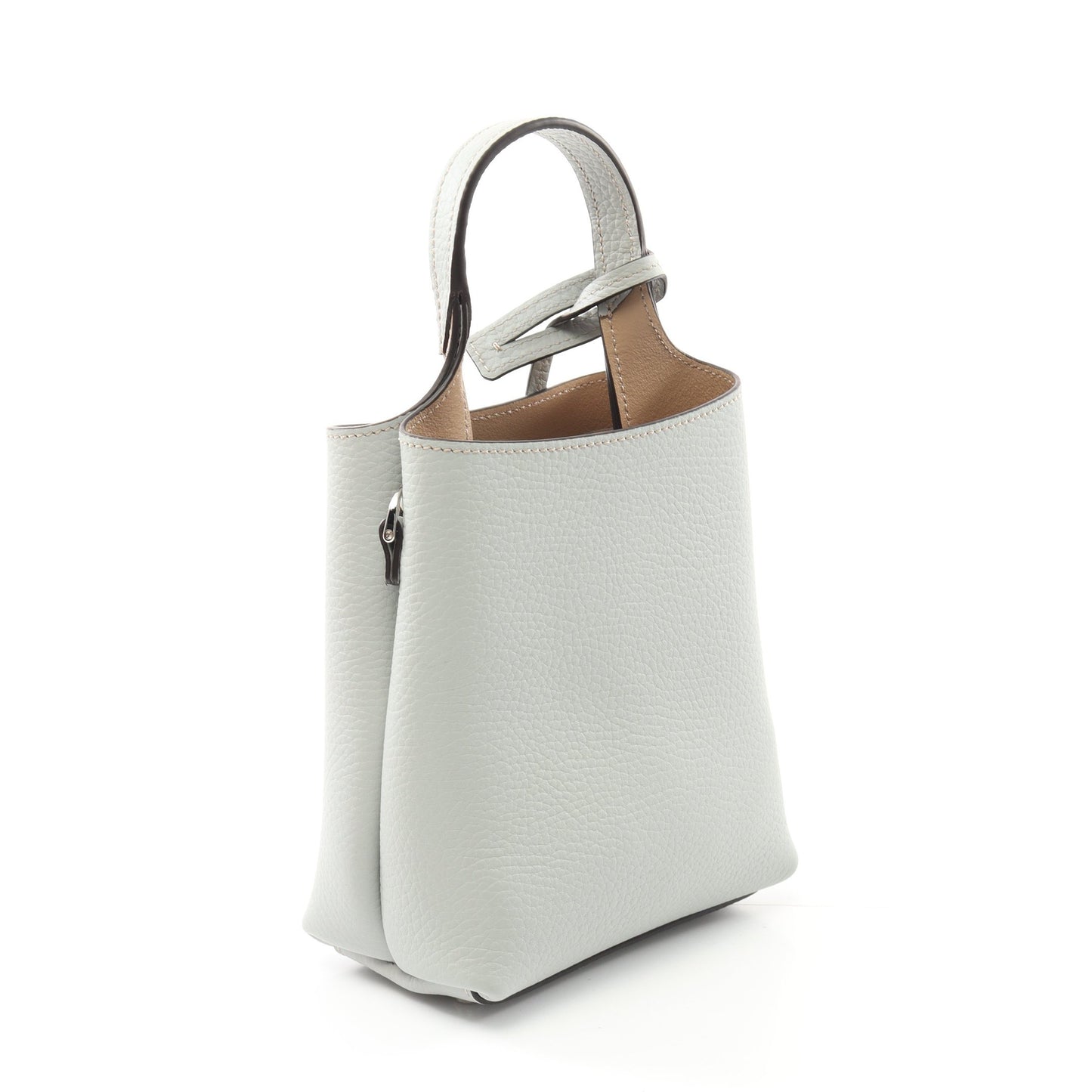 マイクロ ハンドバッグ レザー ライトブルー 2WAY トッズ バッグ TOD'S