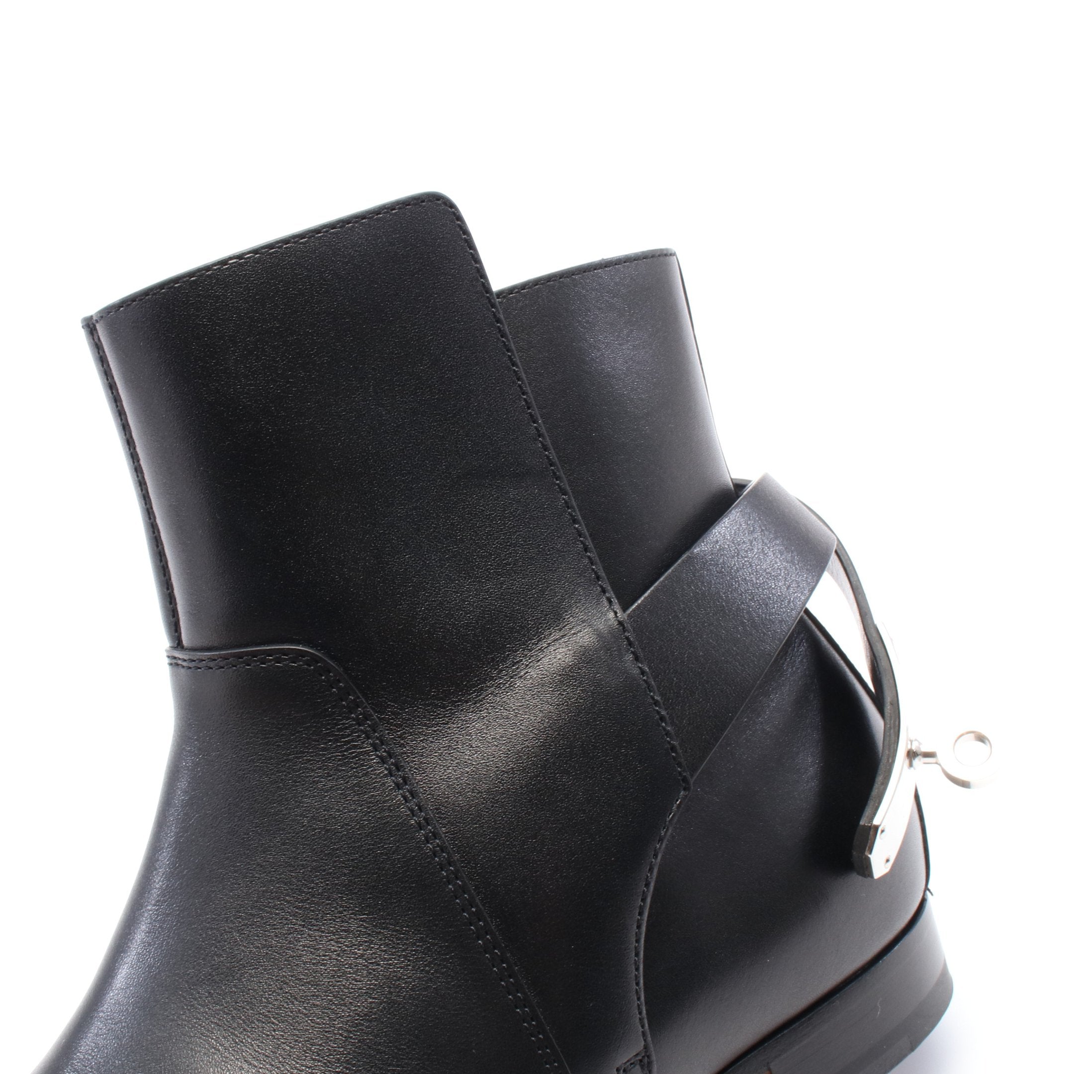 ネオ ショート ブーツ レザー ブラック エルメス – RECLO