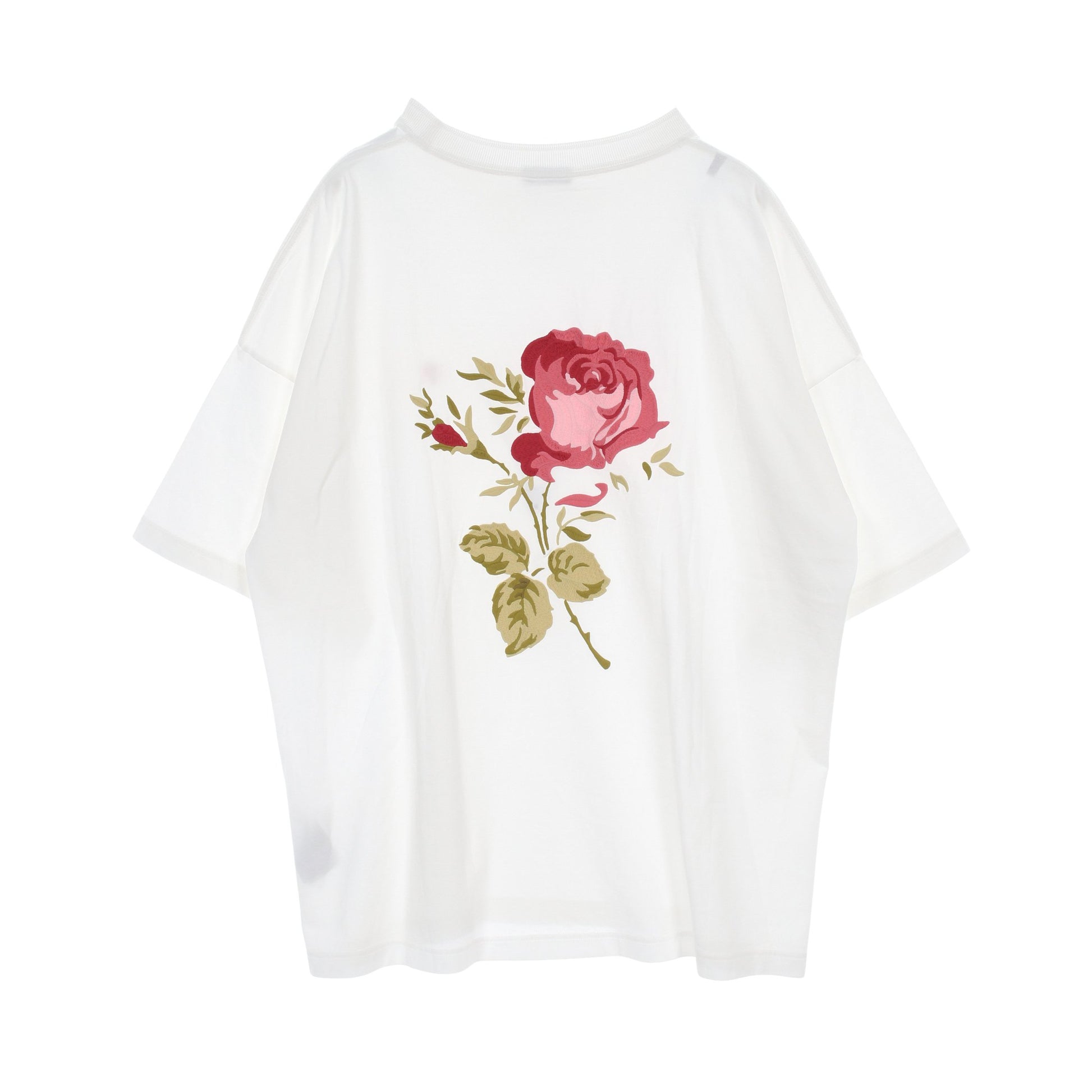 JARDIN Tシャツ ローズプリント コットン ホワイト クリスチャンディオール トップス Christian Dior