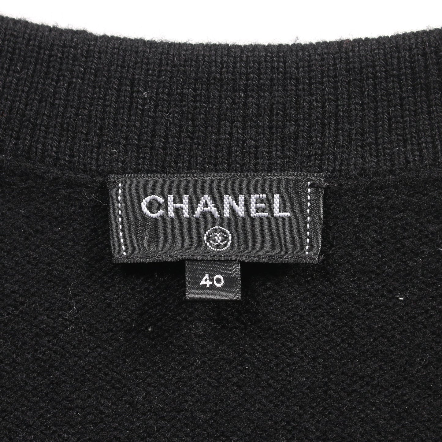 ココマークボタン カーディガン カシミヤ ブラック アイボリー シャネル トップス CHANEL
