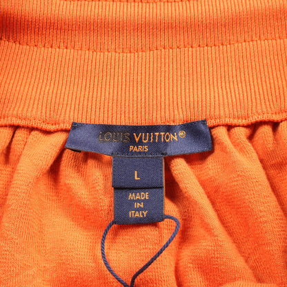 モノグラムフラワー ミニ スカート パイル オレンジ ルイヴィトン ボトムス LOUIS VUITTON