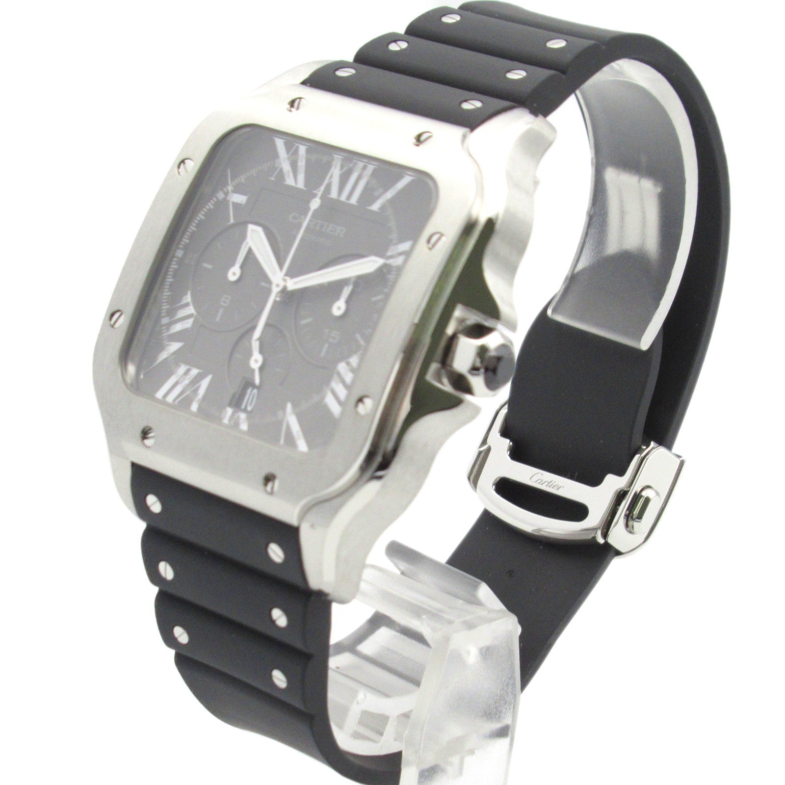 サントス ドゥ カルティエ クロノグラフ XL メンズ 腕時計 自動巻き