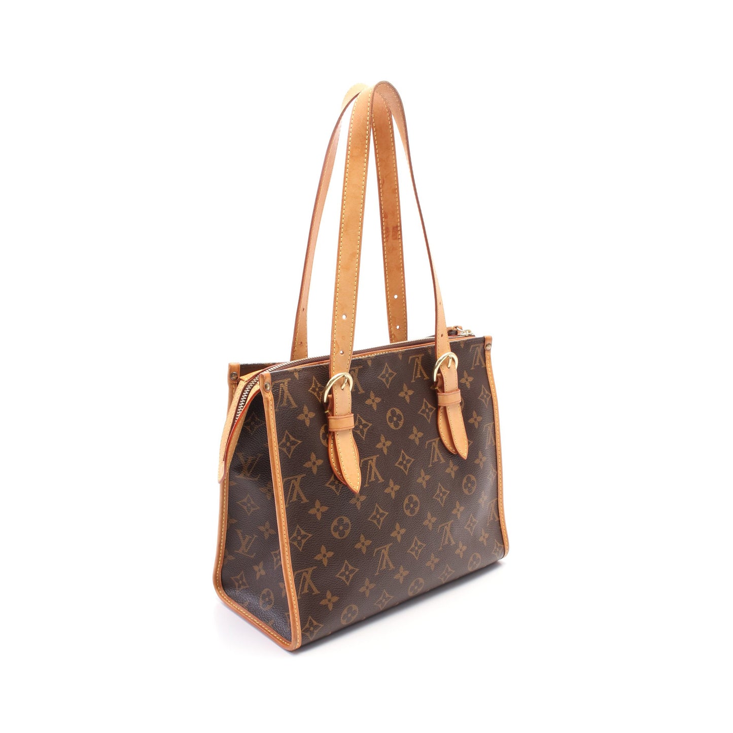 ポパンクール オ モノグラム ショルダーバッグ トートバッグ PVC レザー ブラウン ルイヴィトン バッグ LOUIS VUITTON