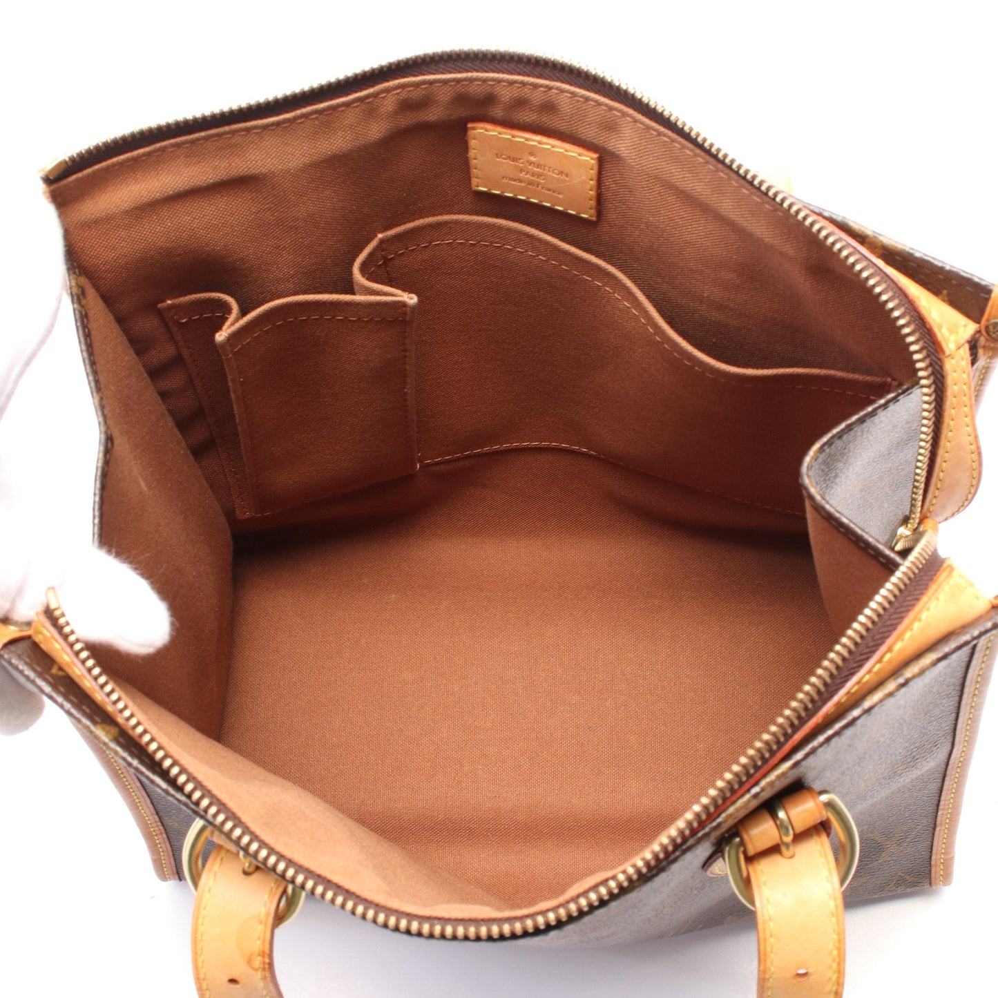 ポパンクール オ モノグラム ショルダーバッグ トートバッグ PVC レザー ブラウン ルイヴィトン バッグ LOUIS VUITTON