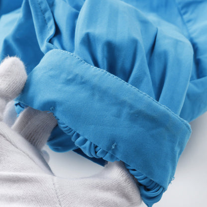 ブラウス バルーンスリーブ コットン ブルー ジルサンダー トップス JIL SANDER