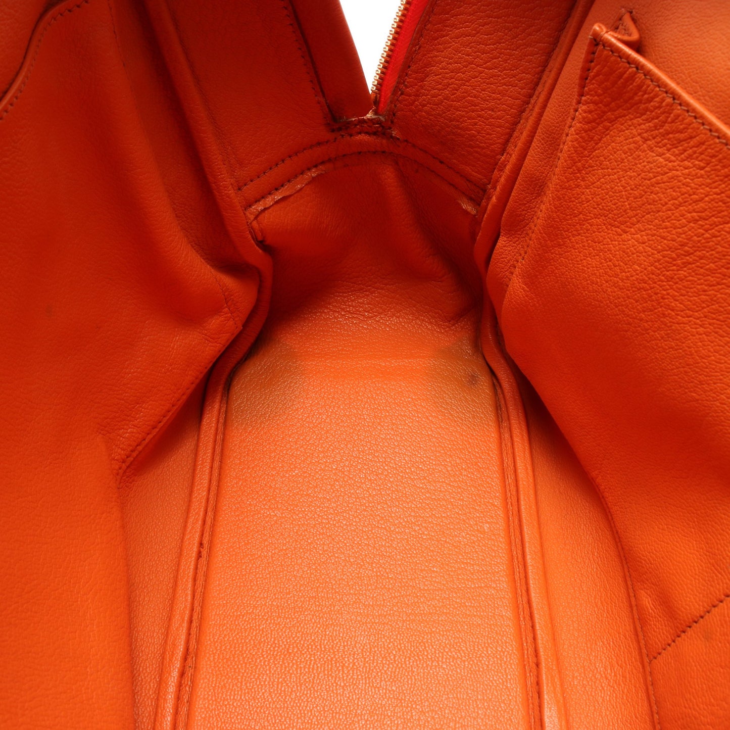 プリュム32 ハンドバッグ ヴォーマダム オレンジ ゴールド金具 □B刻印 エルメス バッグ HERMES