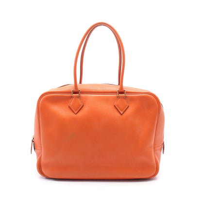 プリュム32 ハンドバッグ ヴォーマダム オレンジ ゴールド金具 □B刻印 エルメス バッグ HERMES