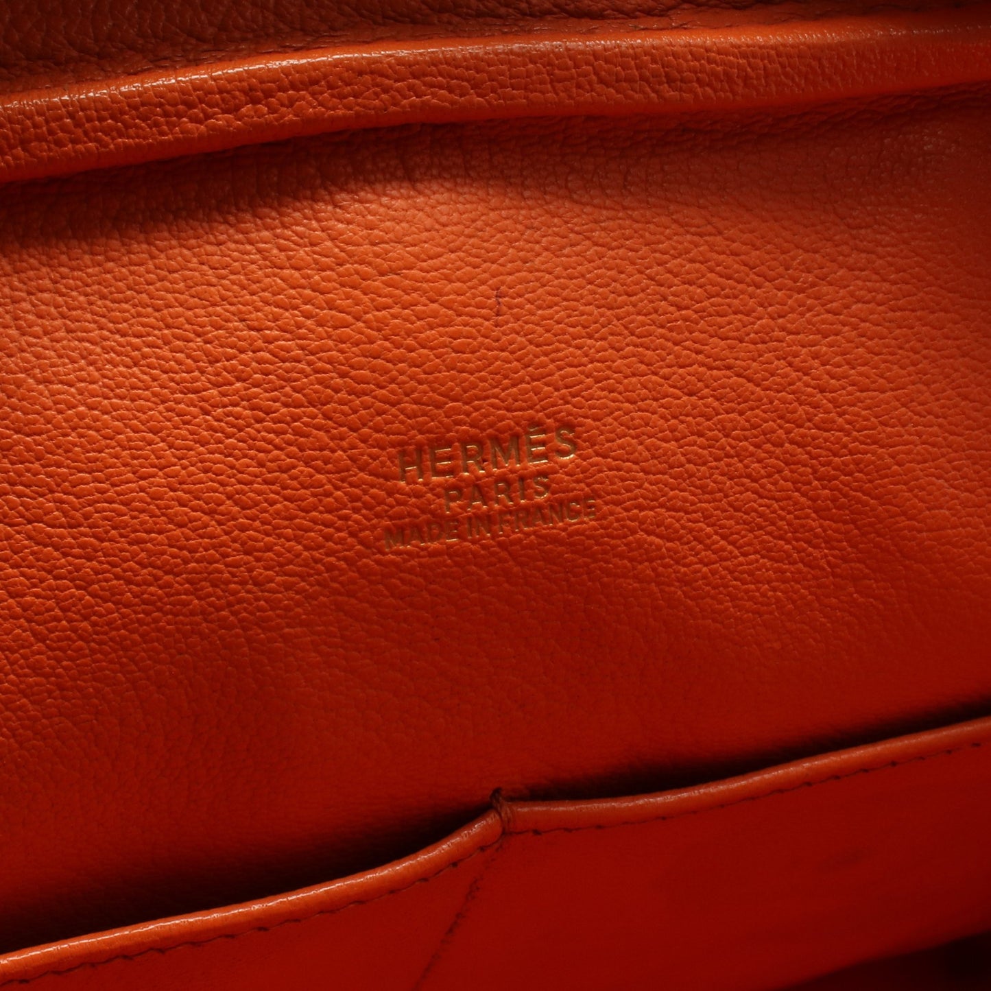 プリュム32 ハンドバッグ ヴォーマダム オレンジ ゴールド金具 □B刻印 エルメス バッグ HERMES