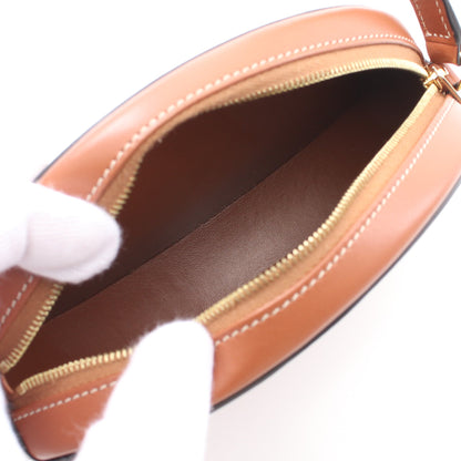 オーバルパース キュイル トリオンフ ショルダーバッグ レザー ブラウン セリーヌ バッグ CELINE