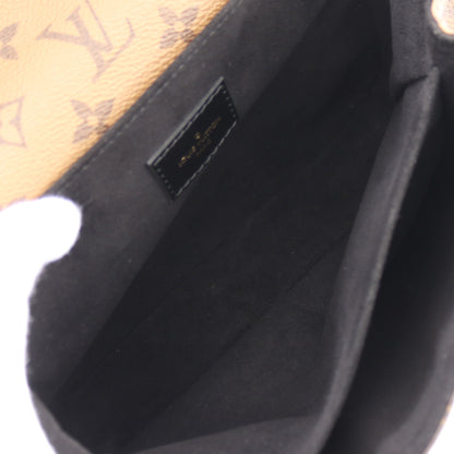 ポシェット メティス MM モノグラムリバース ハンドバッグ PVC レザー ブラウン ブラック 2WAY ルイヴィトン バッグ LOUIS VUITTON