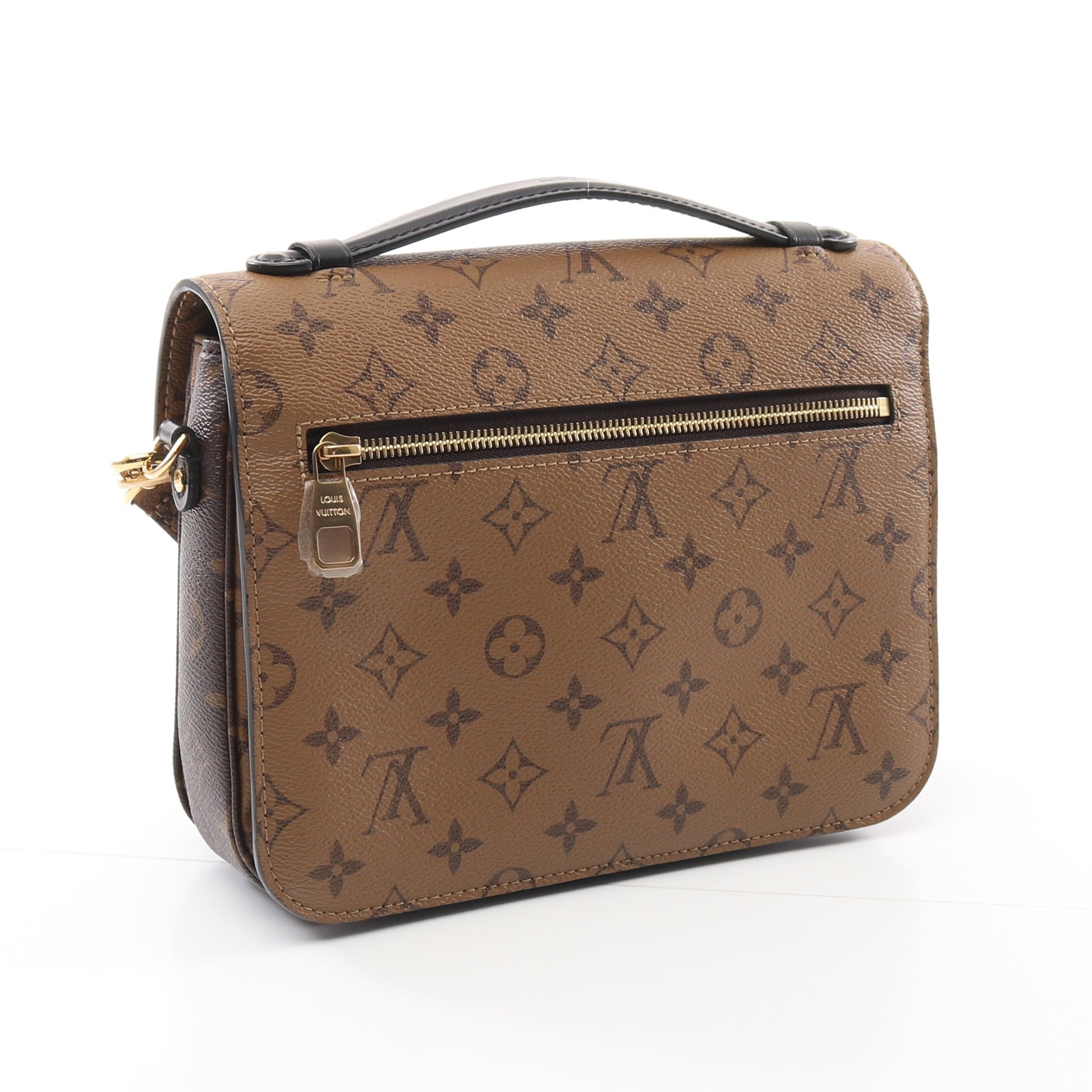 ポシェット メティス MM モノグラムリバース ハンドバッグ PVC レザー ブラウン ブラック 2WAY ルイヴィトン バッグ LOUIS VUITTON