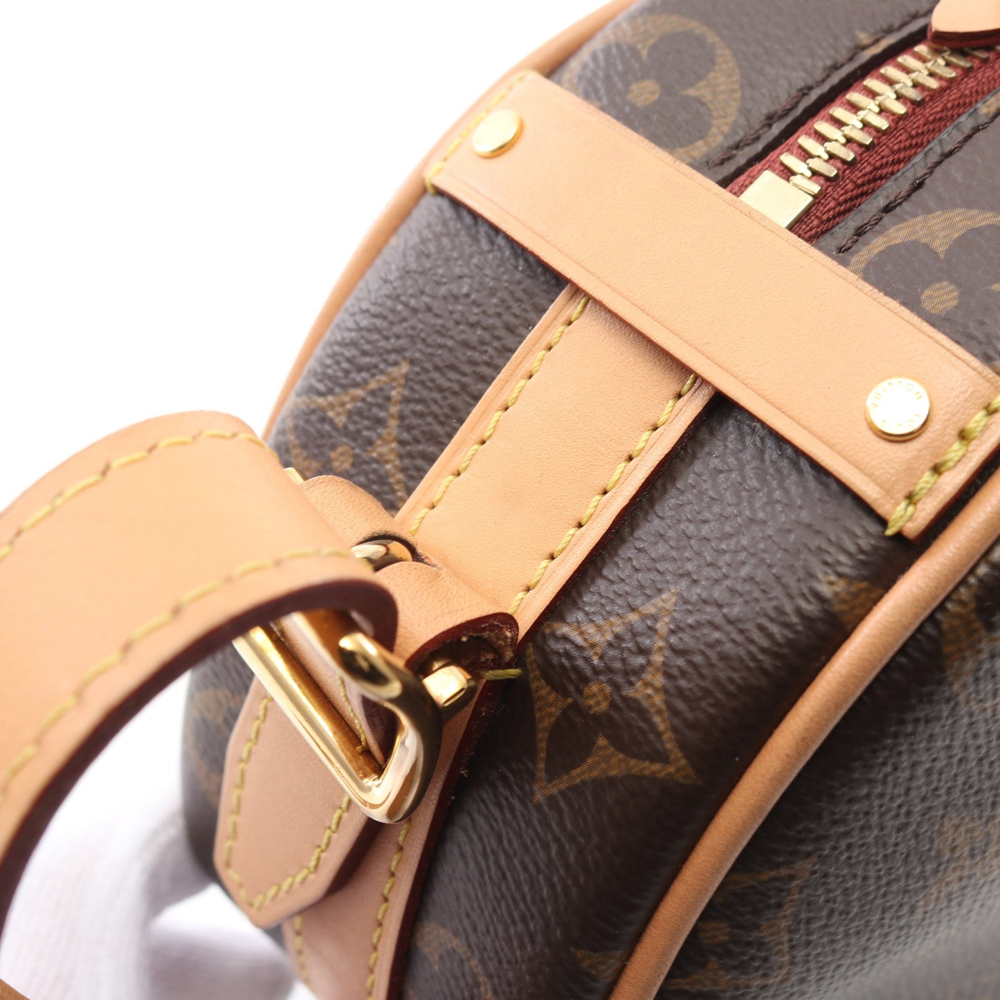 ボワット シャポー スープルPM モノグラム ショルダーバッグ PVC レザー ブラウン ルイヴィトン バッグ LOUIS VUITTON