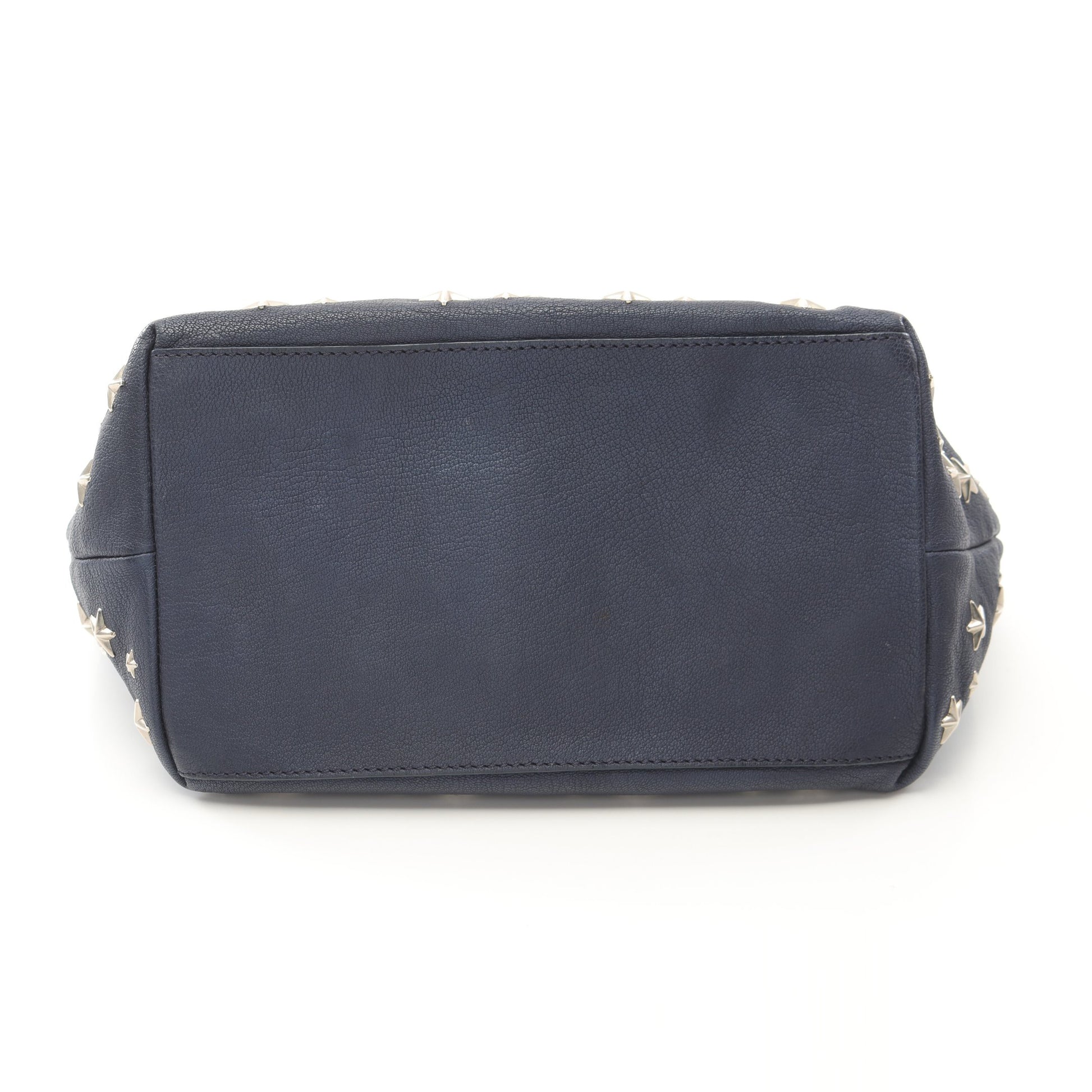 SASHA サシャ S ハンドバッグ トートバッグ レザー ネイビー スター  