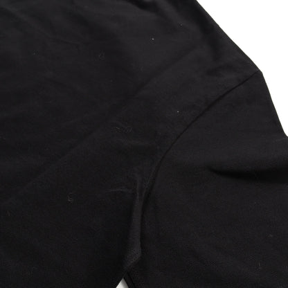 Tシャツ クルーネック ロゴ刺繡 コットン ブラック エルメス トップス HERMES