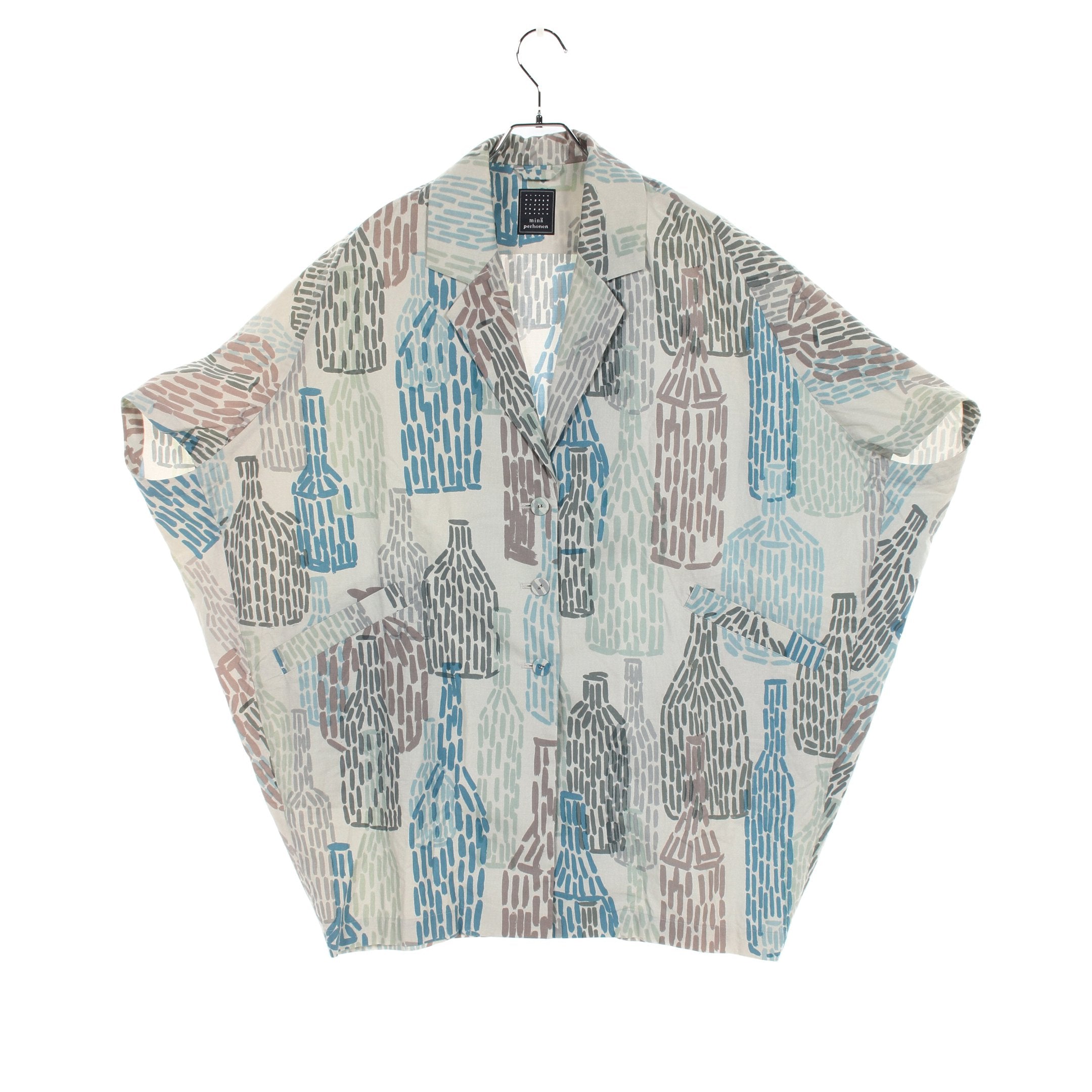 bottle ワイド ジャケット 変形デザイン コットン アイボリー マルチ