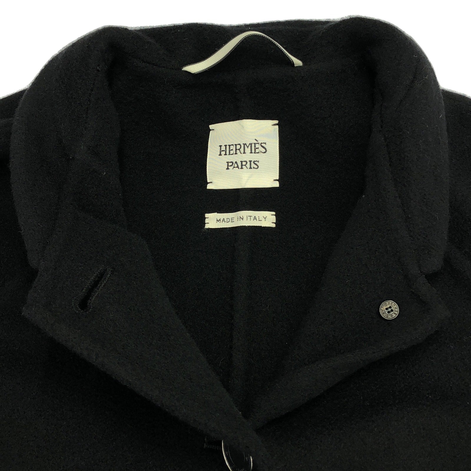 アウター ジャケット カシミヤ ブラック エルメス アウター HERMES