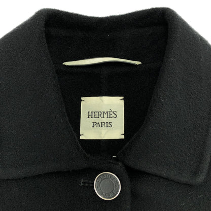 アウター ジャケット カシミヤ ブラック エルメス アウター HERMES