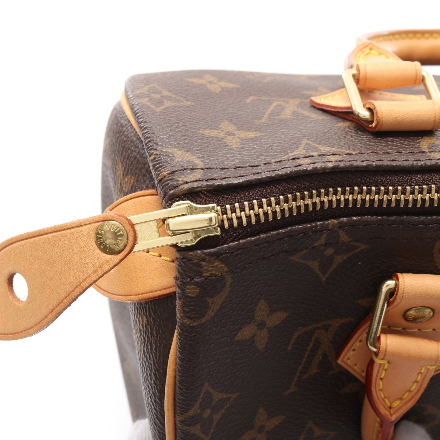 スピーディ25 モノグラム ハンドバッグ PVC レザー ブラウン ルイヴィトン バッグ LOUIS VUITTON