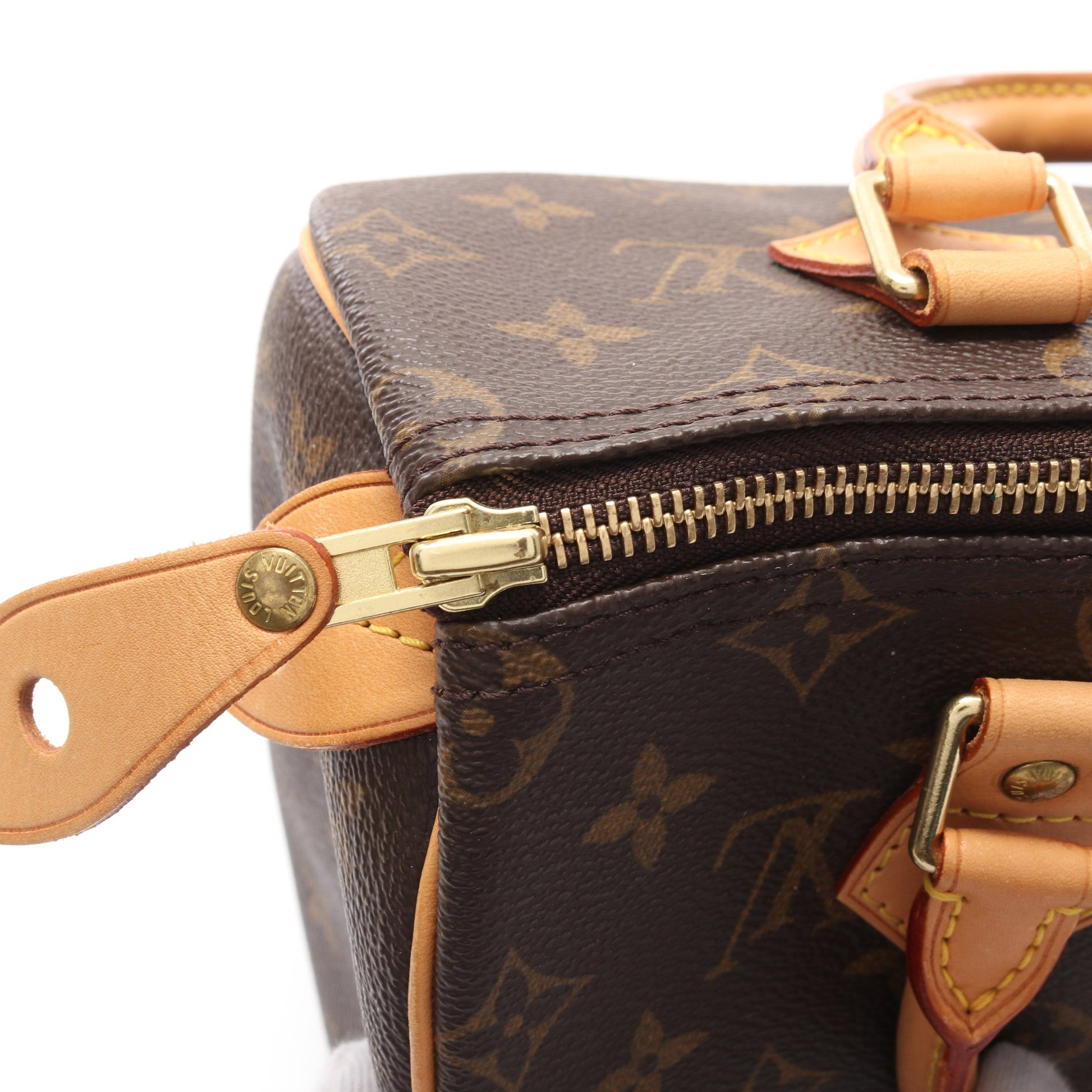 スピーディ25 モノグラム ハンドバッグ PVC レザー ブラウン ルイヴィトン バッグ LOUIS VUITTON