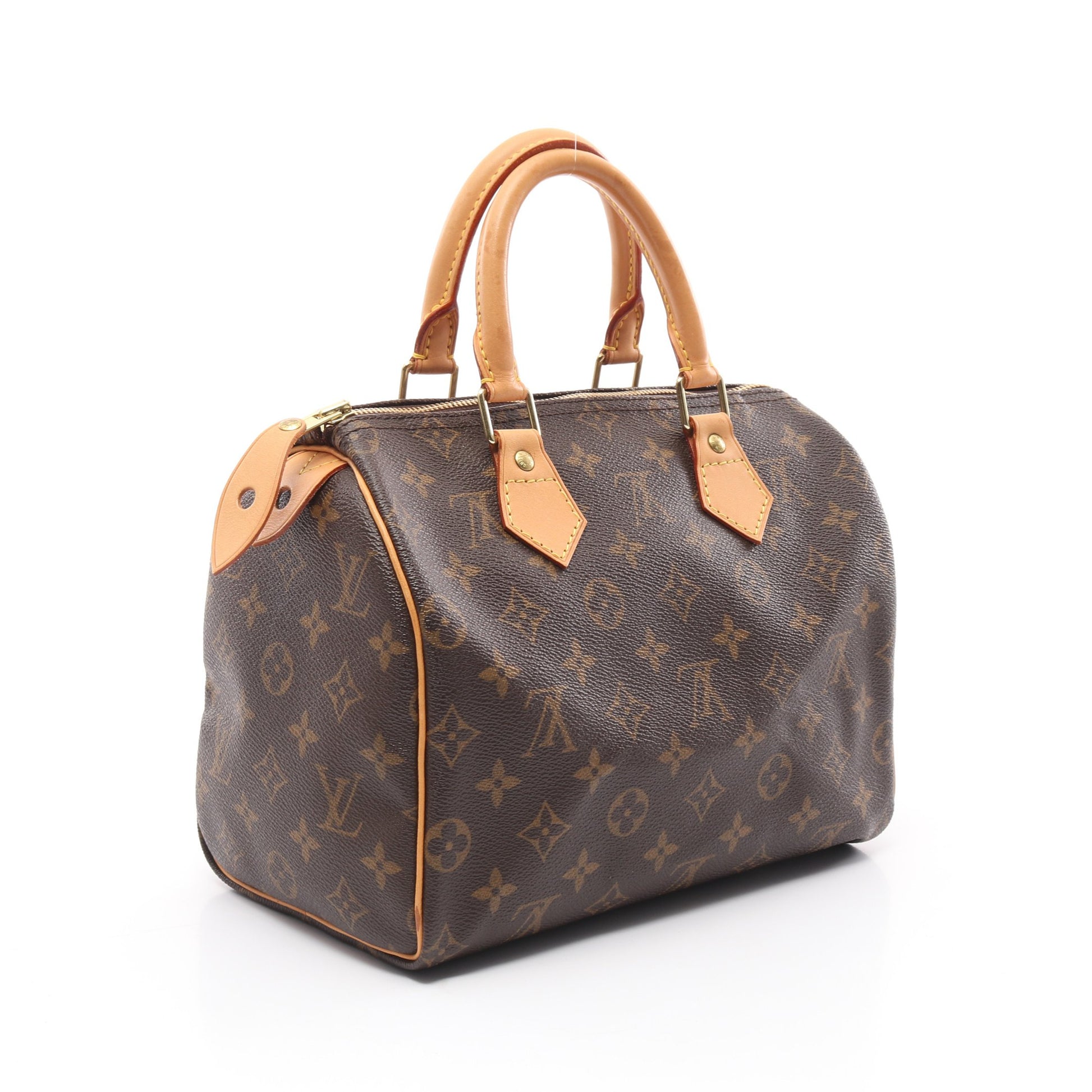 スピーディ25 モノグラム ハンドバッグ PVC レザー ブラウン ルイヴィトン バッグ LOUIS VUITTON