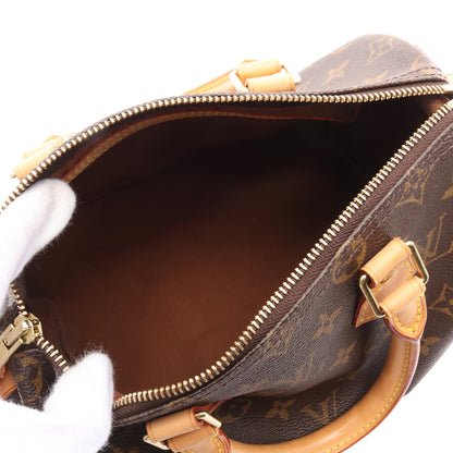 スピーディ25 モノグラム ハンドバッグ PVC レザー ブラウン ルイヴィトン バッグ LOUIS VUITTON