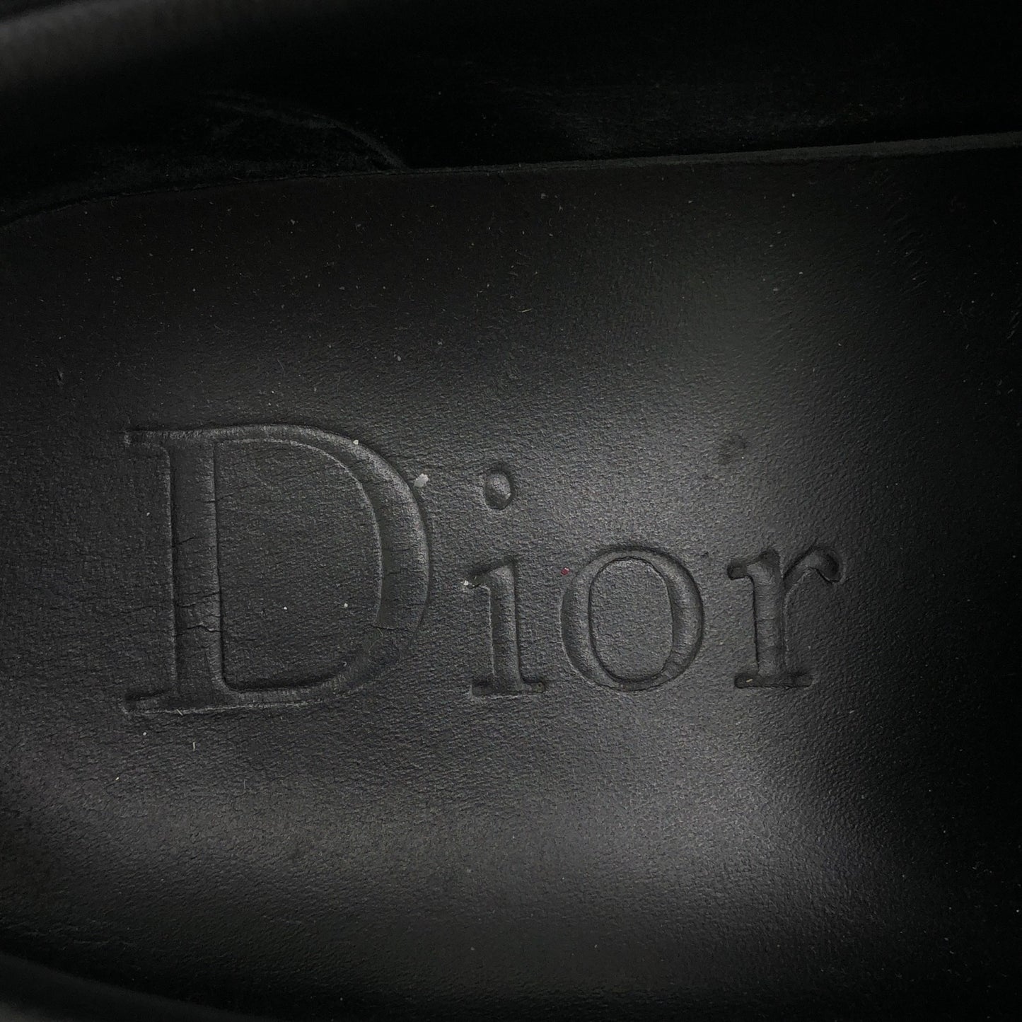 BEE エンブロイダリー スリッポン ブラック スリッポン レザー ブラック ディオールオム シューズ Dior HOMME