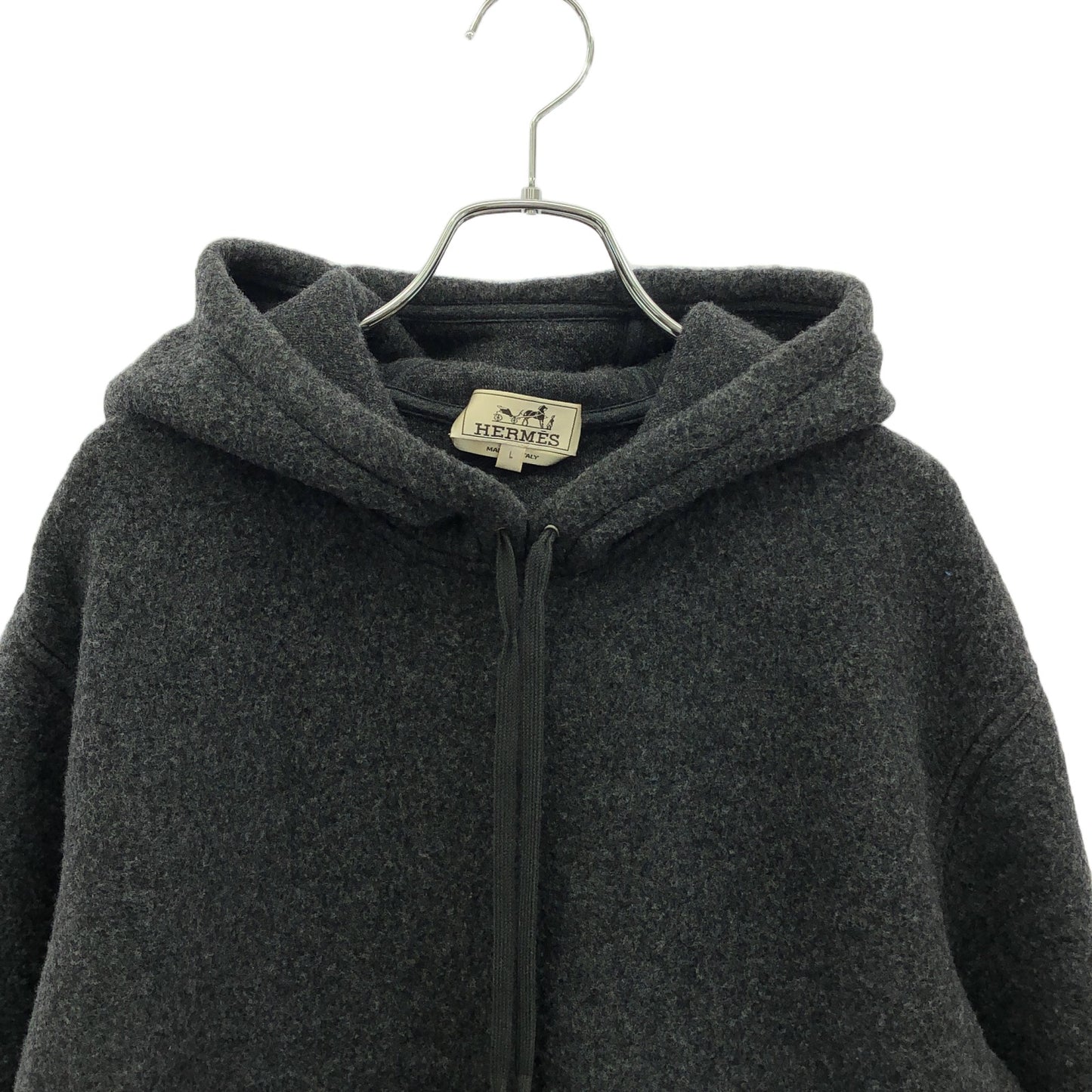 カシミアパーカー パーカー カシミヤ グレー エルメス トップス HERMES