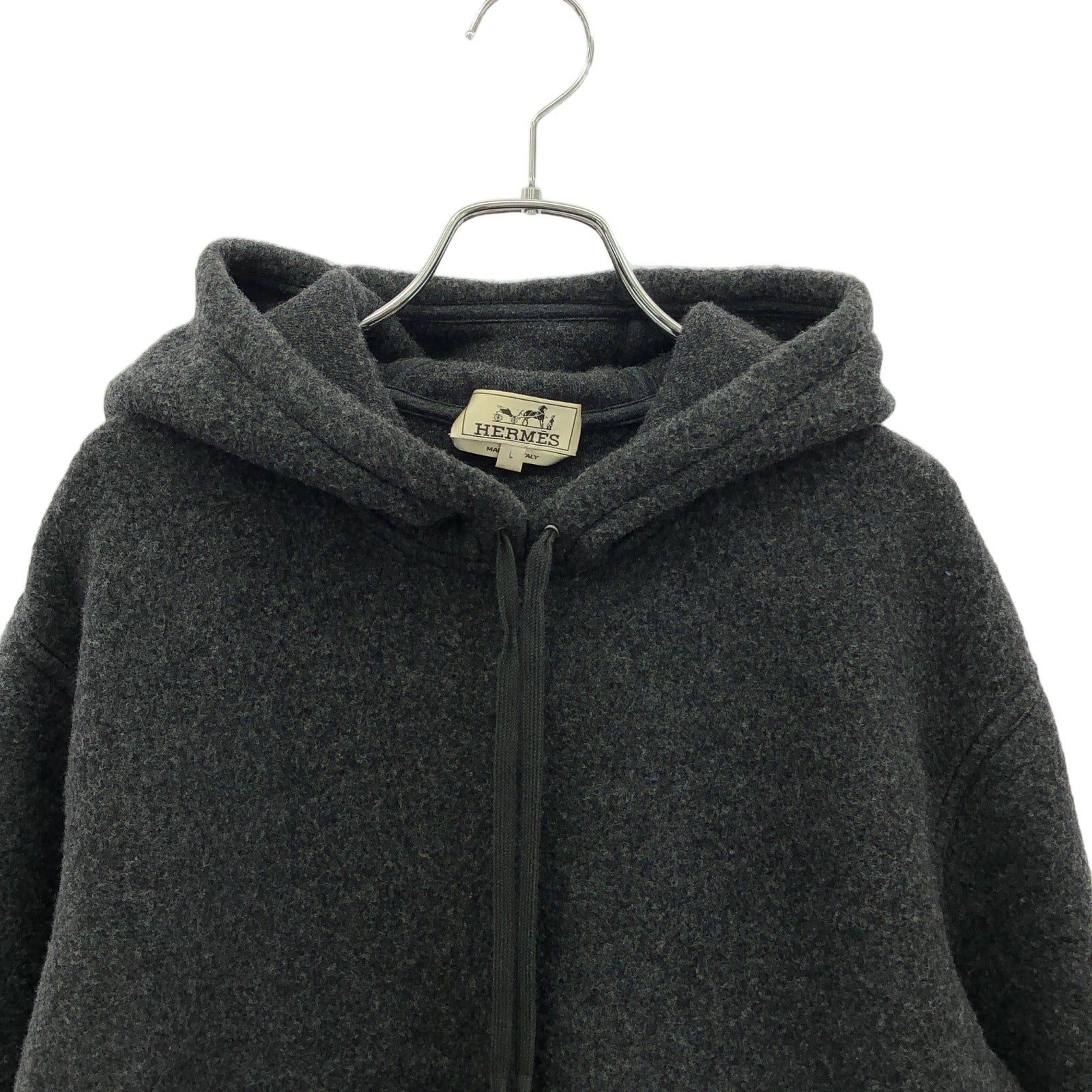 カシミアパーカー パーカー カシミヤ グレー エルメス トップス HERMES