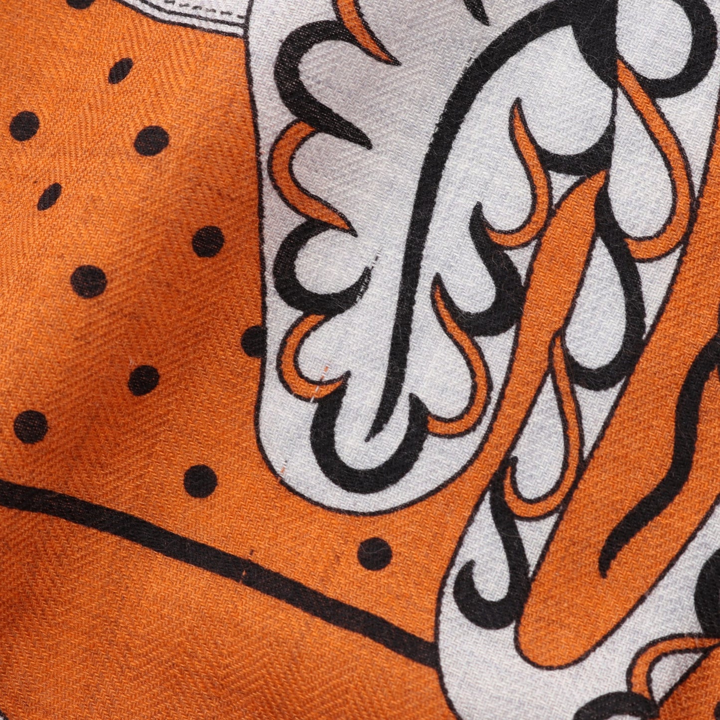 HERMES(エルメス) スカーフ カレ オレンジ×マルチ Hermes pour  