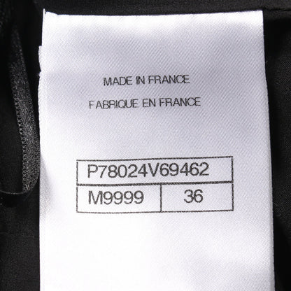 ココマーク パンツ ストライプ ウール ブラック シャネル ボトムス CHANEL