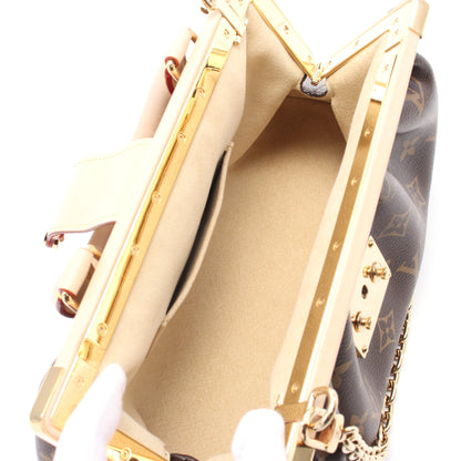 モノグラム クラッチ ハンドバッグ PVC レザー ブラウン ルイヴィトン バッグ LOUIS VUITTON